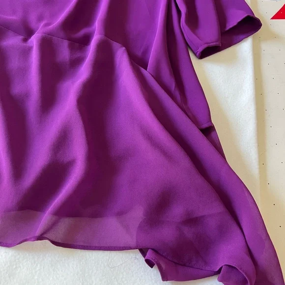 Chico’s asymmetrical purple blouse - Picture 6 of 6